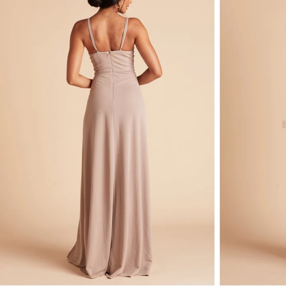 Birdy Grey Ash Crepe Taupe Dress XS - Picture 3 of 6